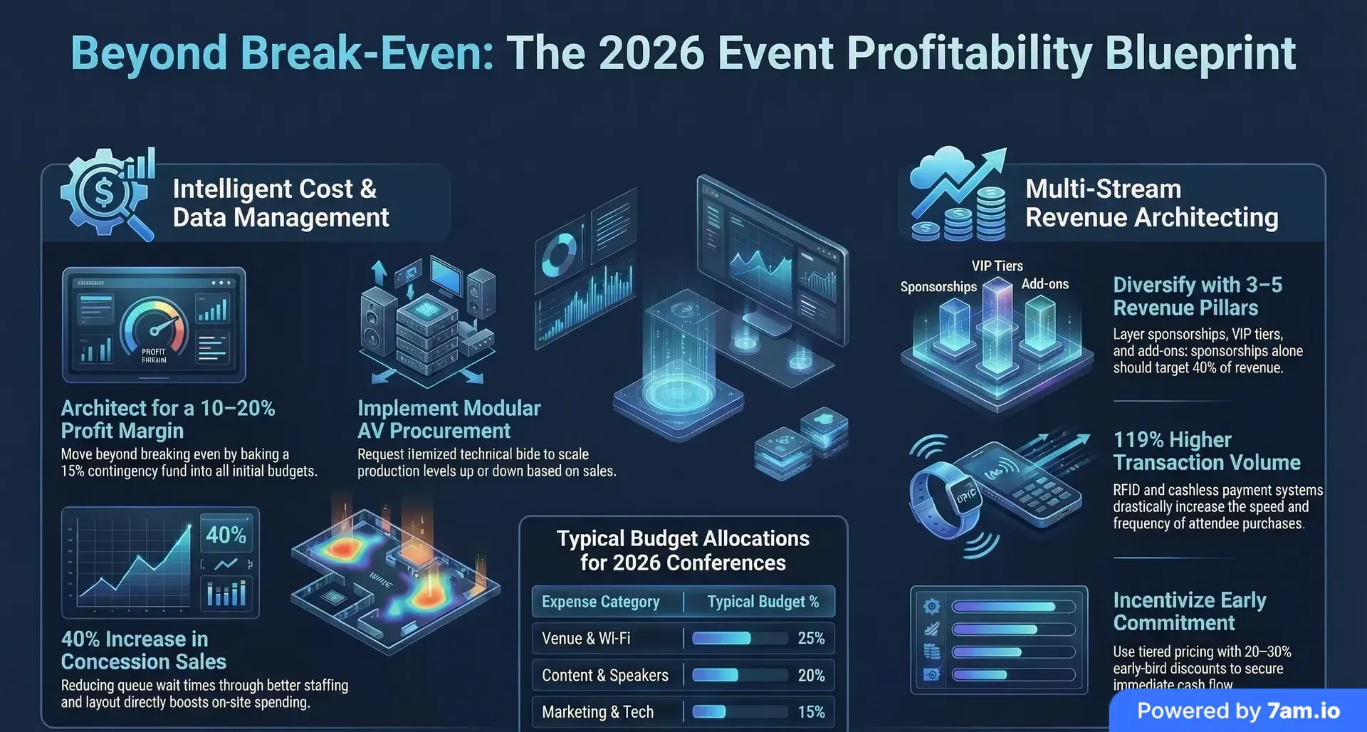 Infographic for How Professional Organisers Structure Profitable Events