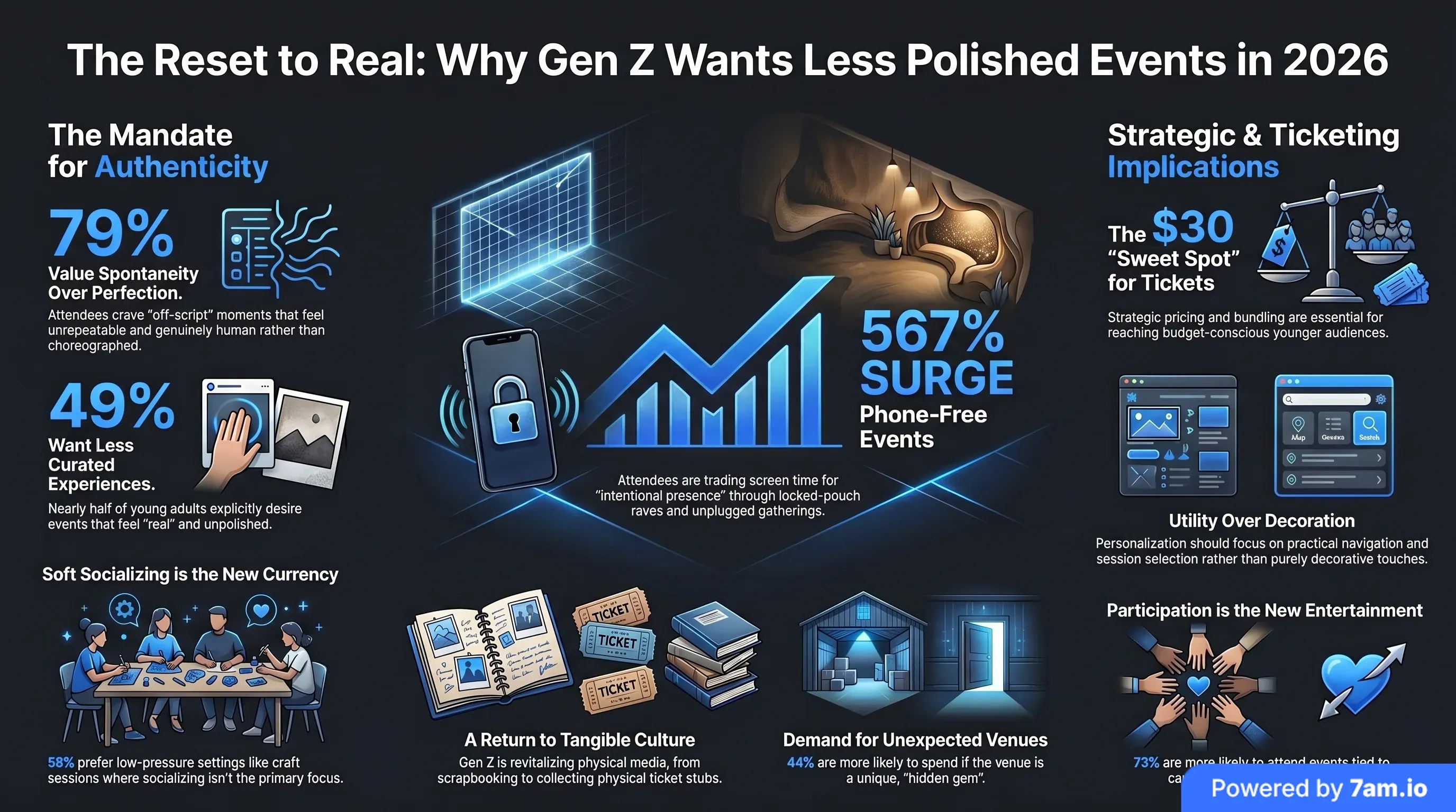 Infographic for Why Gen Z Wants Less Polished Events in 2026