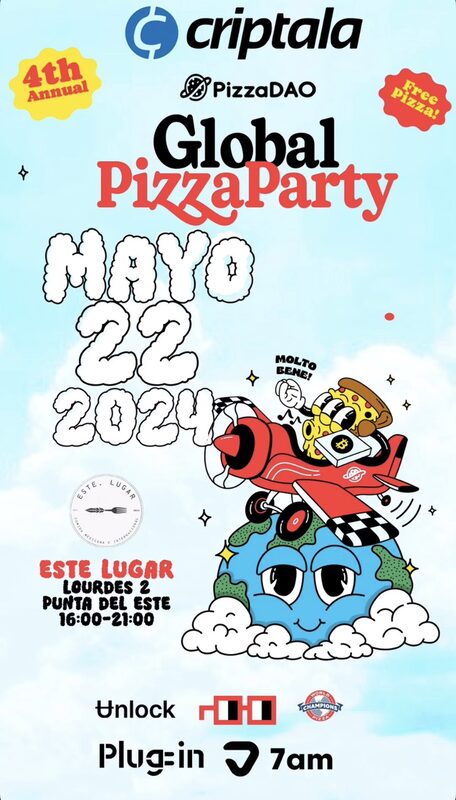 Flyer de Bitcoin Pizza Day